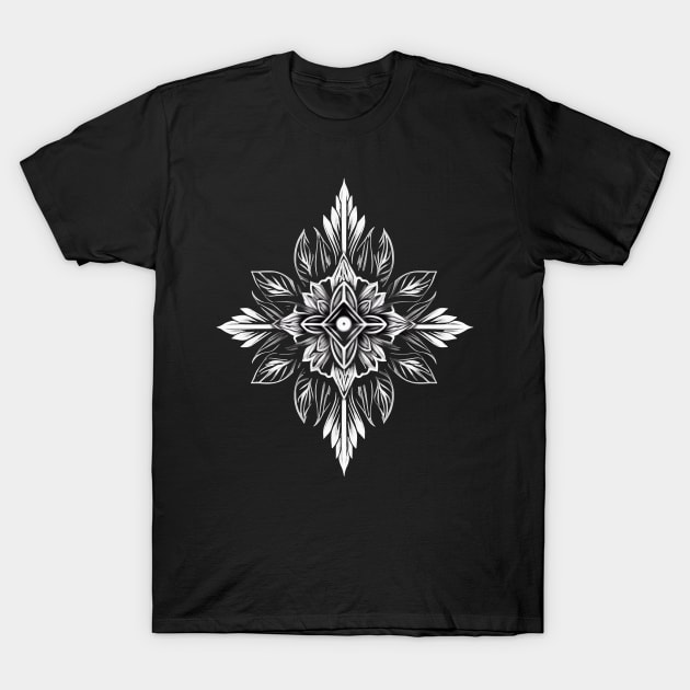 Sacred Geometry Fractal Art T-Shirt by Nightarcade